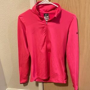 Nike Fuchsia Quarter-Zip Top